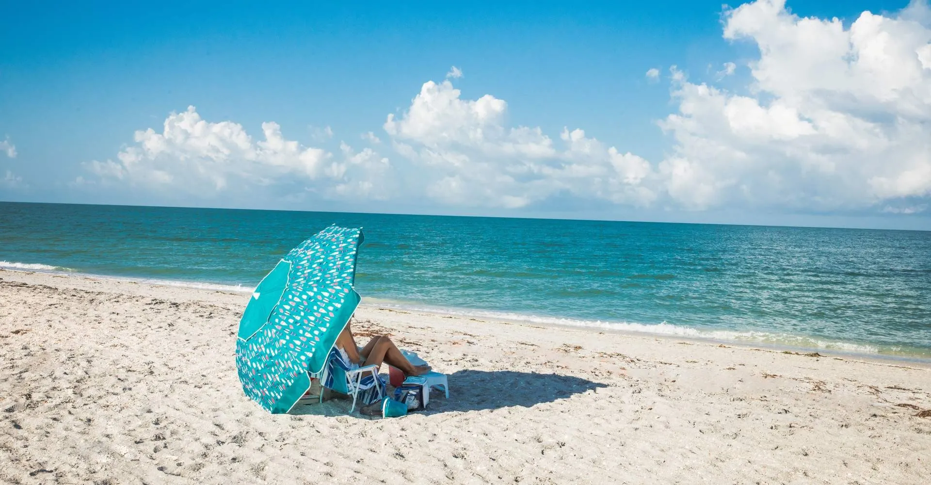 Beautiful Charlotte County Florida beach scene welcoming new residents